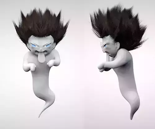 Super Ghost Kamikaze with FiberMesh Hair