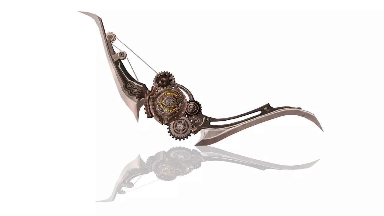 Steampunk Bow 3D model_0