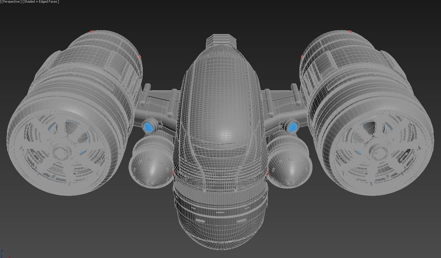 SciFi Spaceship 3D model_23