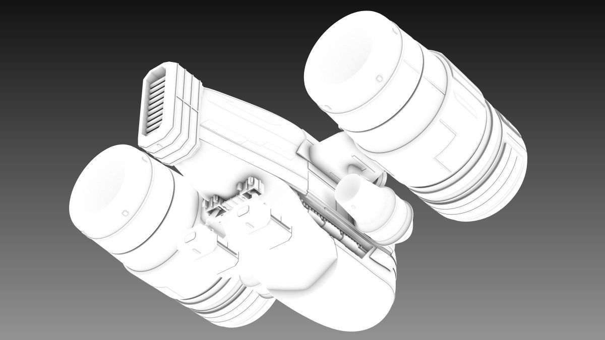 SciFi Spaceship 3D model_15