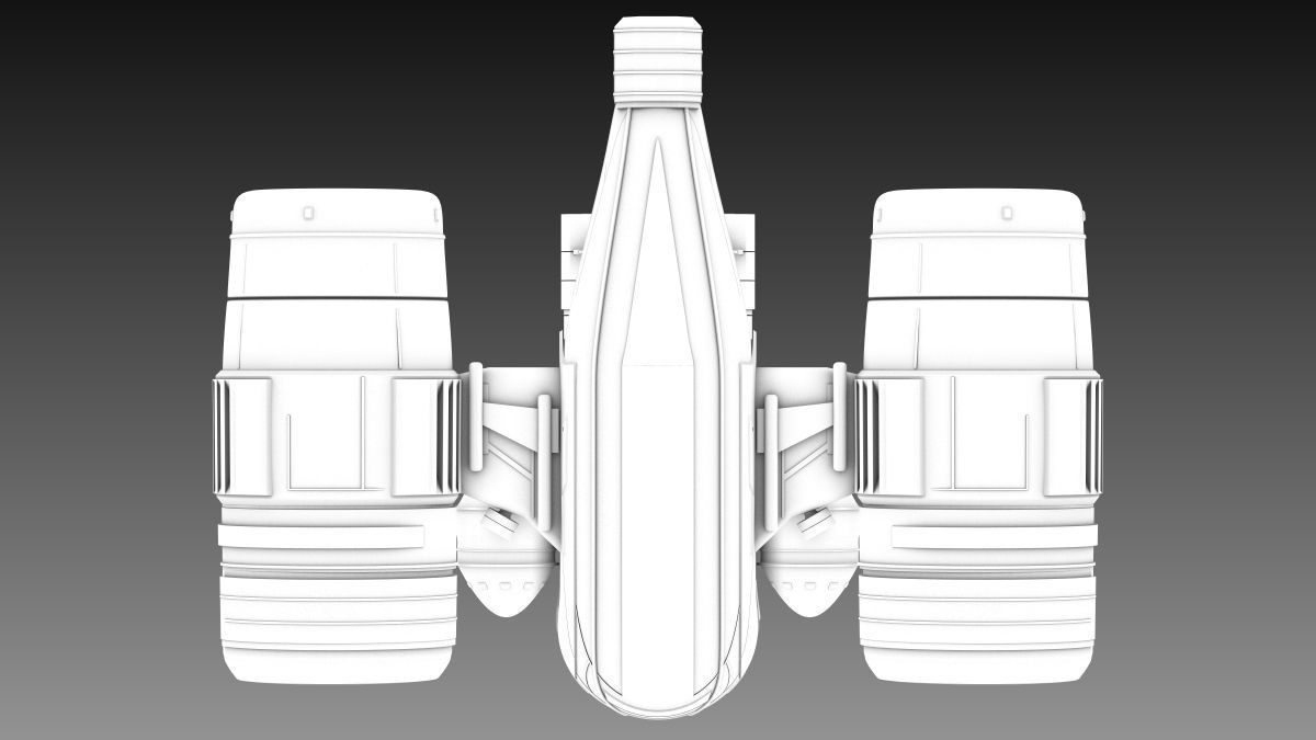 SciFi Spaceship 3D model_19