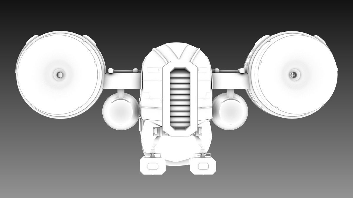 SciFi Spaceship 3D model_12