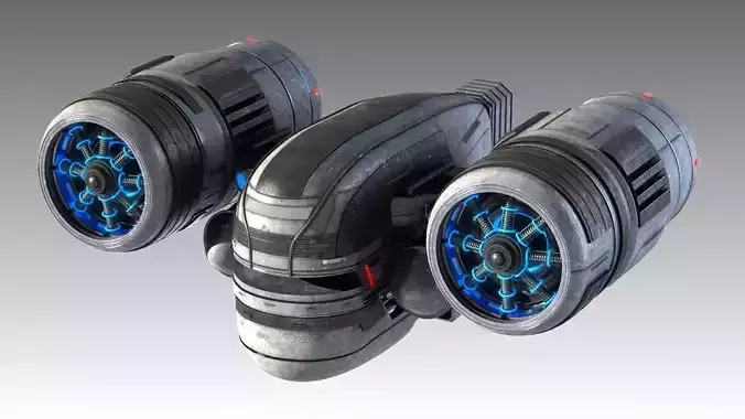 SciFi Spaceship 3D model