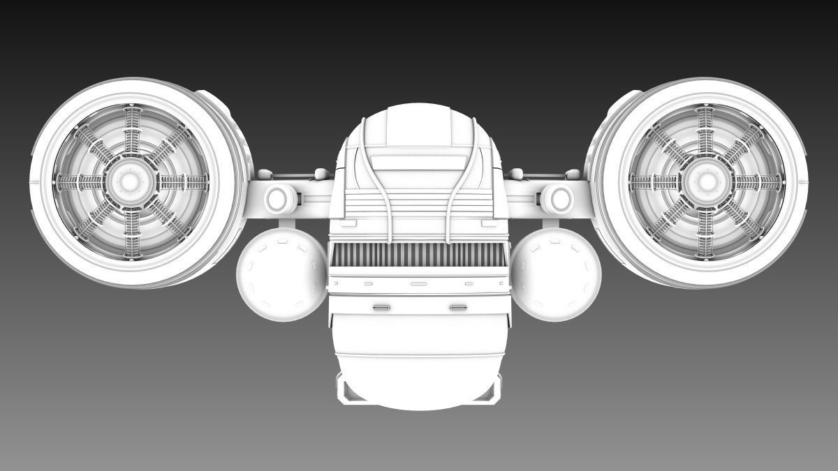 SciFi Spaceship 3D model_13