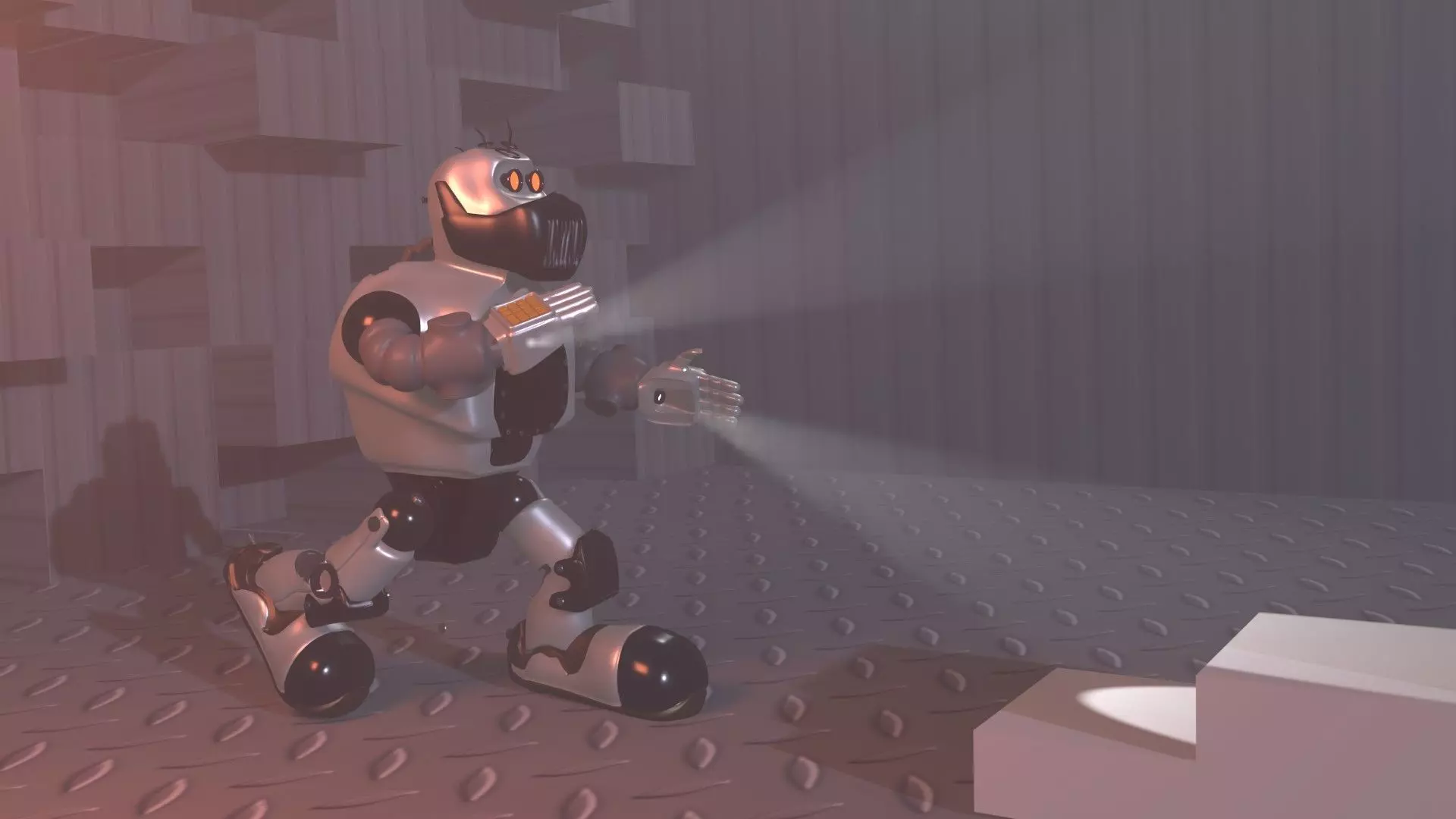 3D Robot Free low-poly 3D model_0