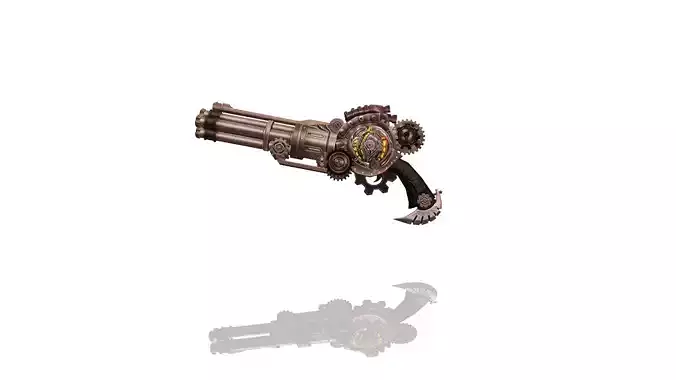 Steampunk Gun 3D model