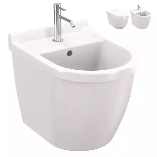 Duravit Starck 3 wall-mounted bidet and toilet wall-mounted 