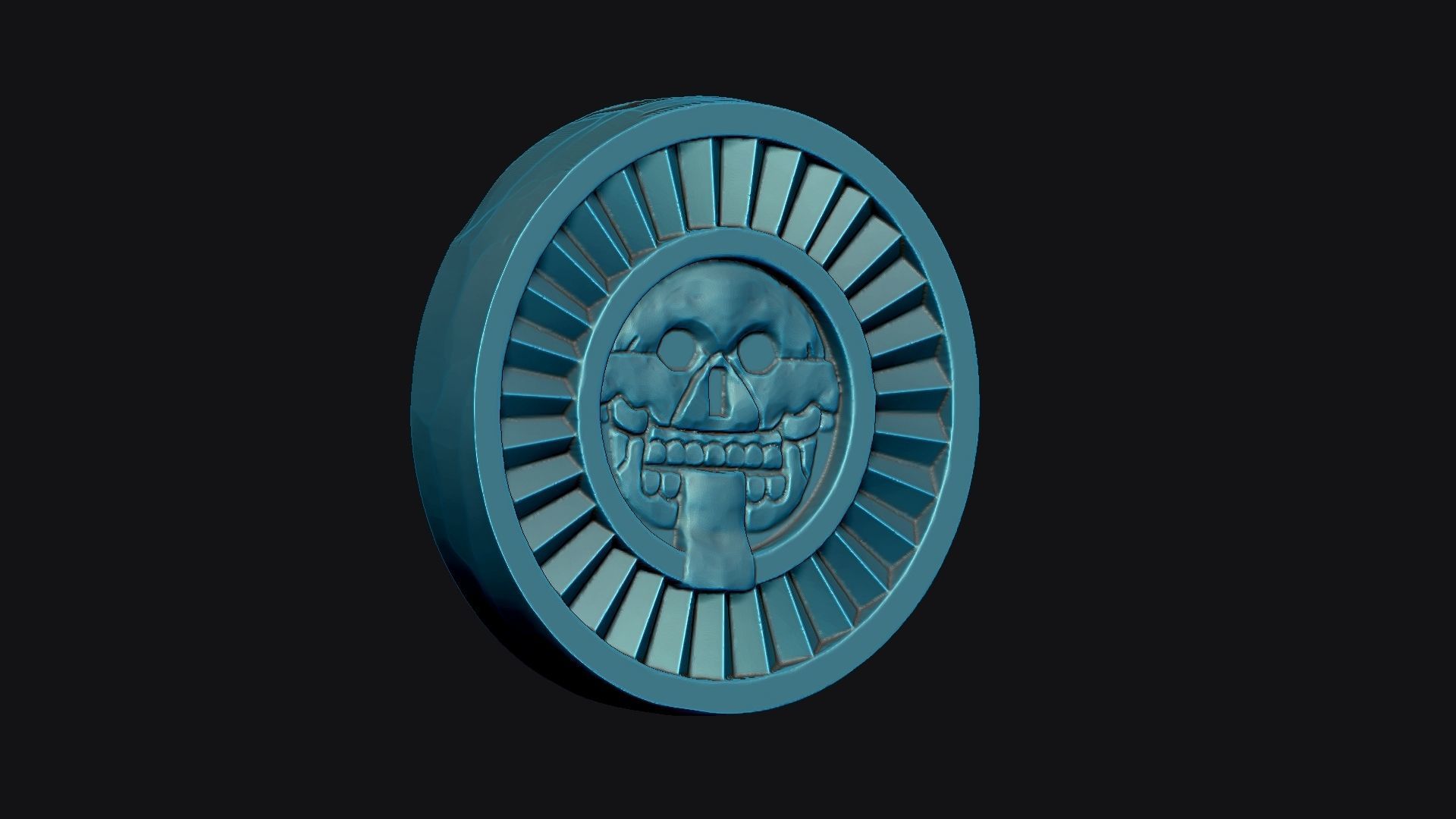 Disk of Mictlantecuhtli 3D print model_3