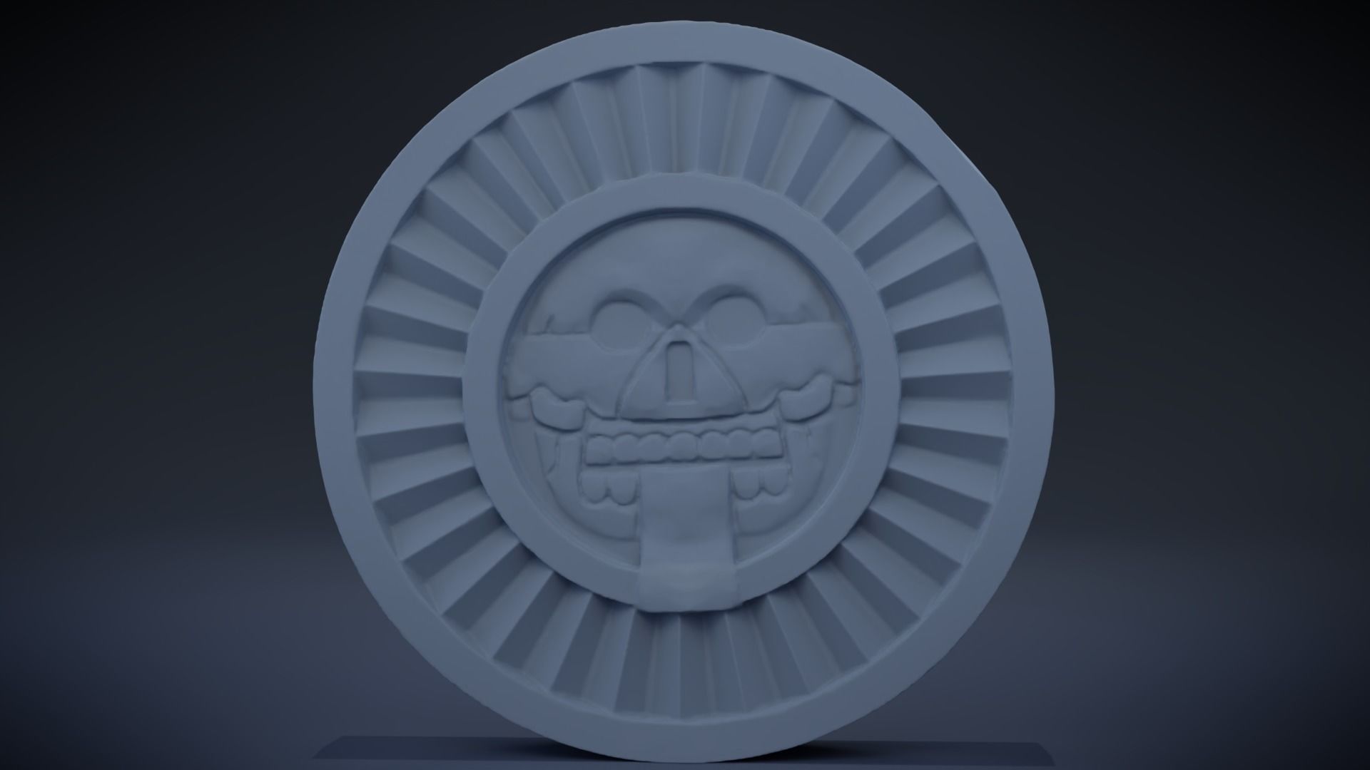 Disk of Mictlantecuhtli 3D print model_1