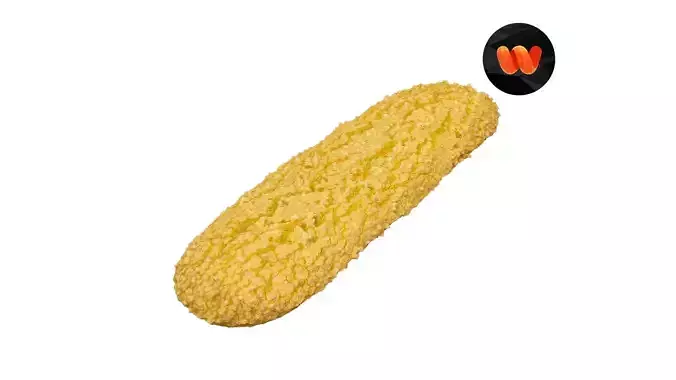 Ladyfinger Biscuit - Extreme Definition Scanned 3D model
