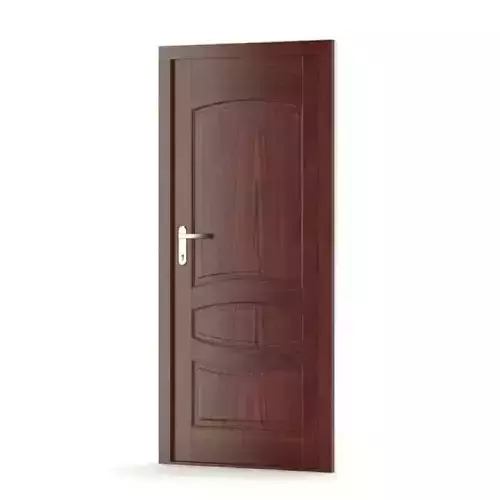 Dark Wooden Door 3D model