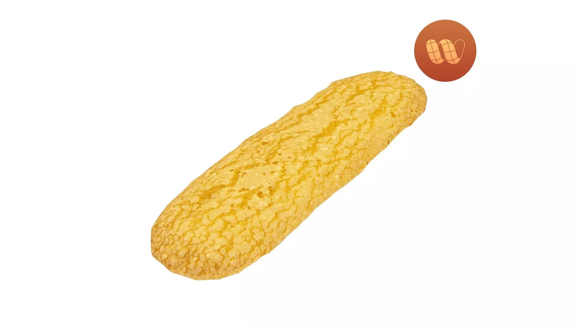 Ladyfinger Biscuit - Real-Time Scanned Low-poly 3D model_0