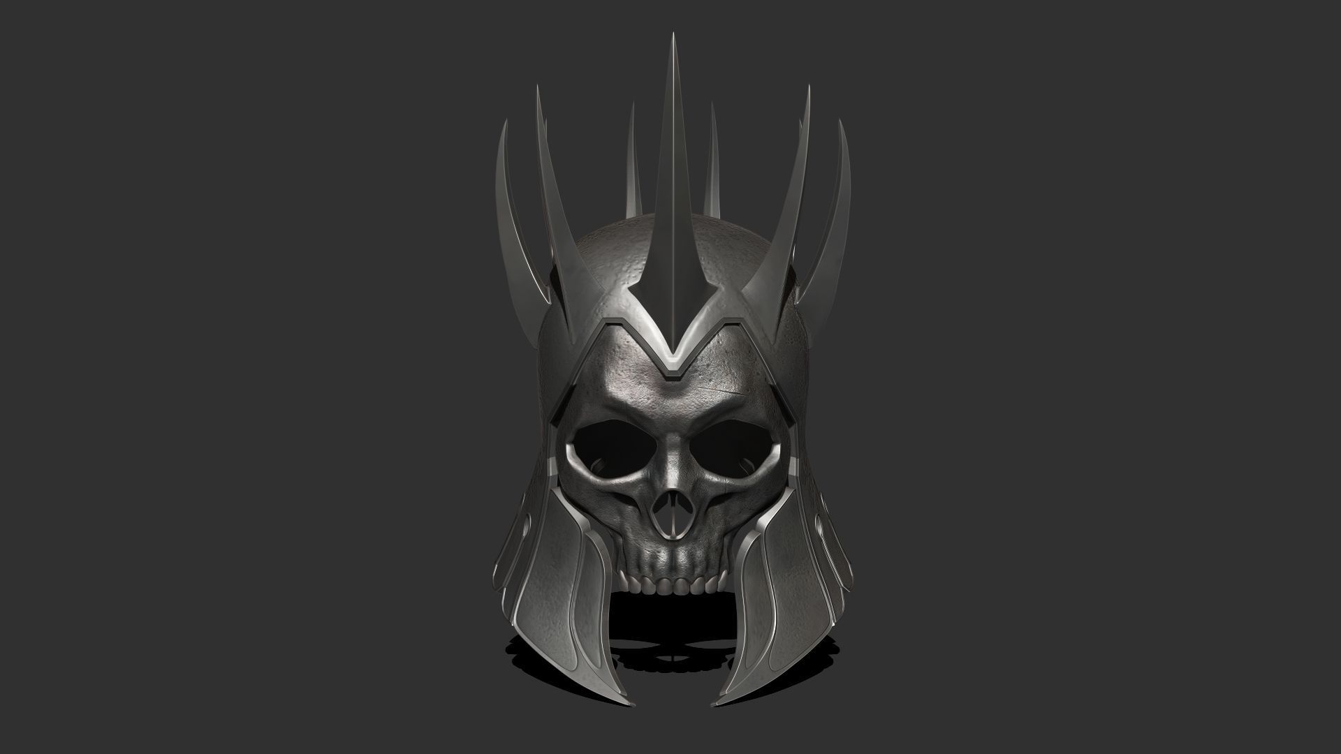 Helmet concept from Witcher 3 3D model_1