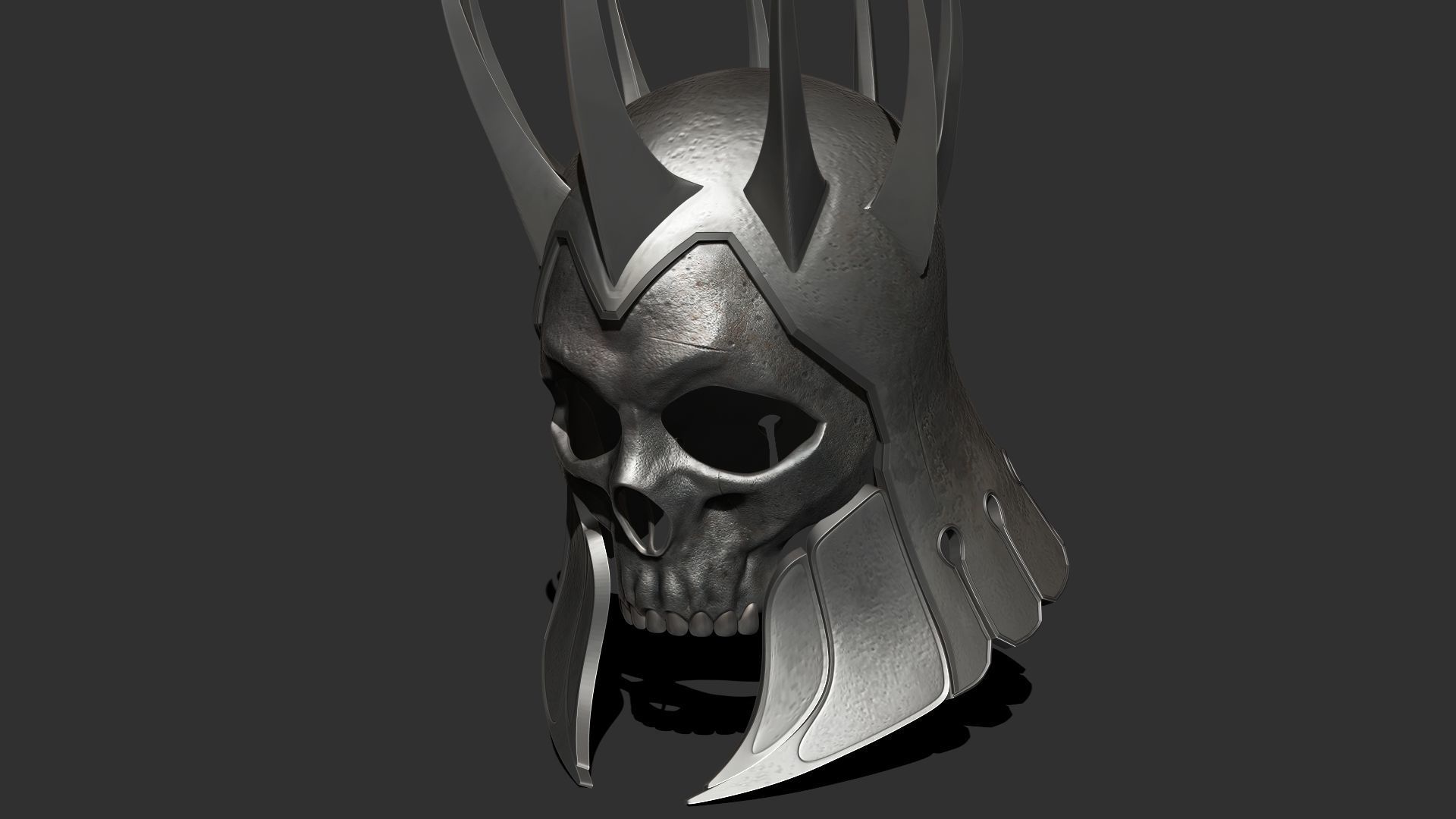 Helmet concept from Witcher 3 3D model_3