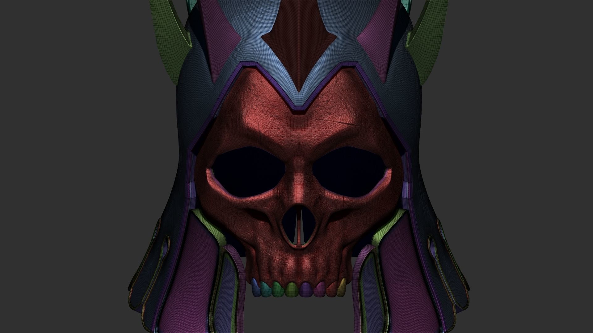 Helmet concept from Witcher 3 3D model_5