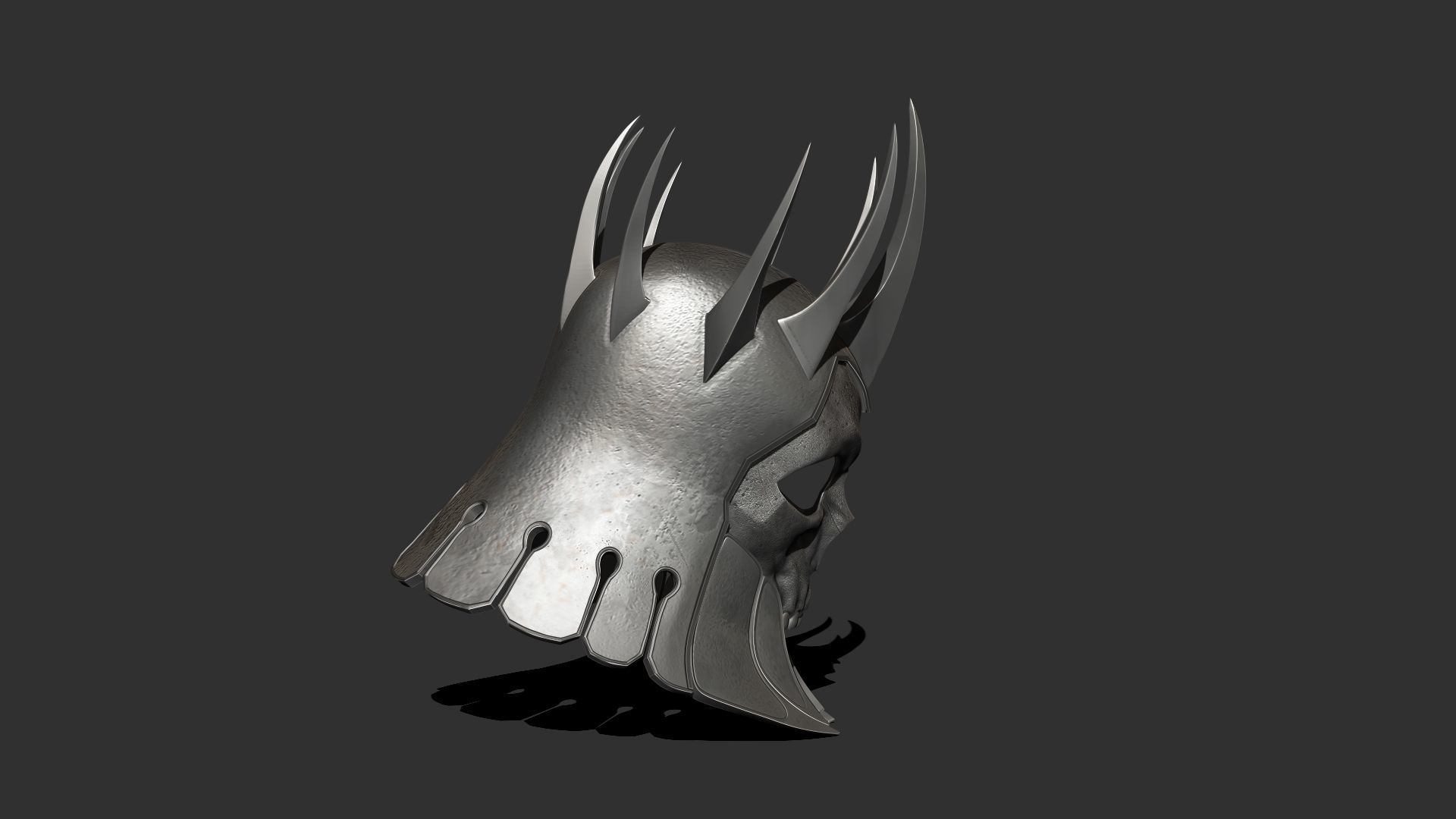 Helmet concept from Witcher 3 3D model_2