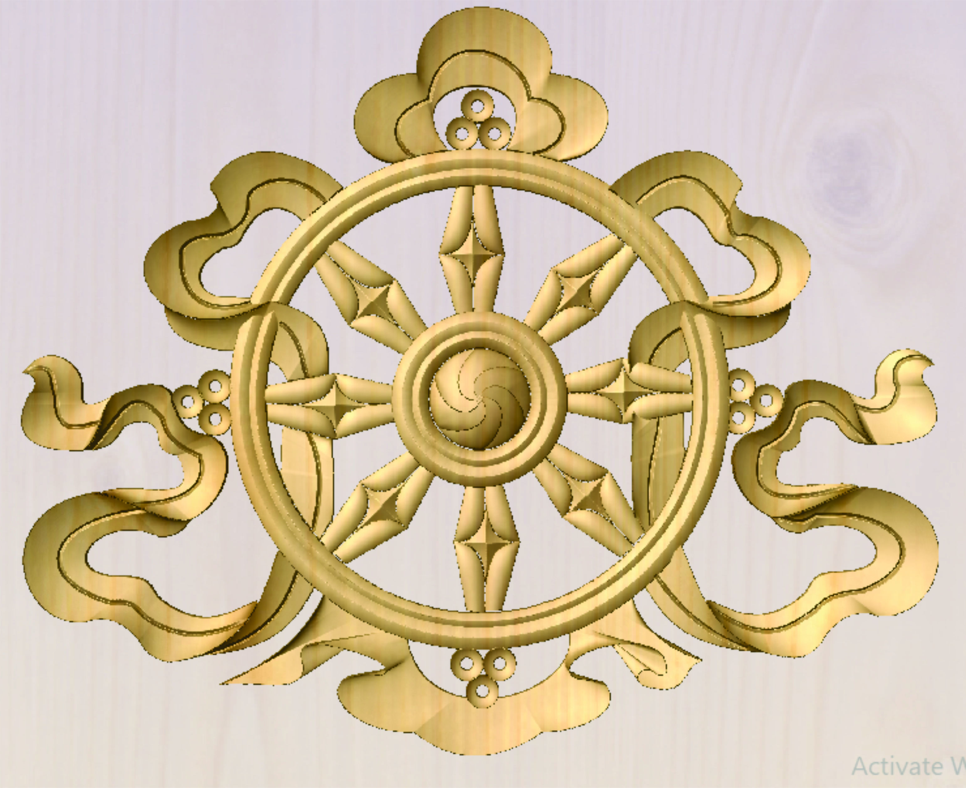 Darma Wheel khorlo 3D print model_1