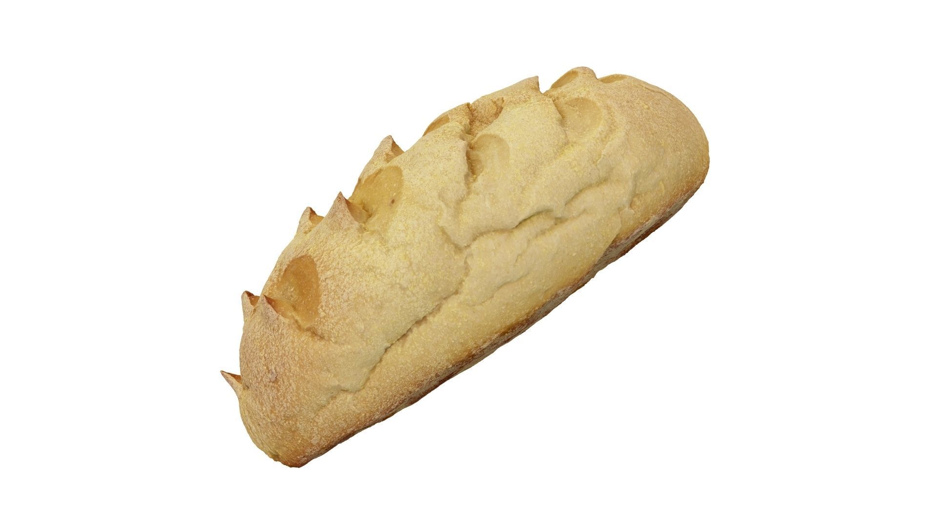Corn Bread Roll - Extreme Definition Scanned 3D model_21