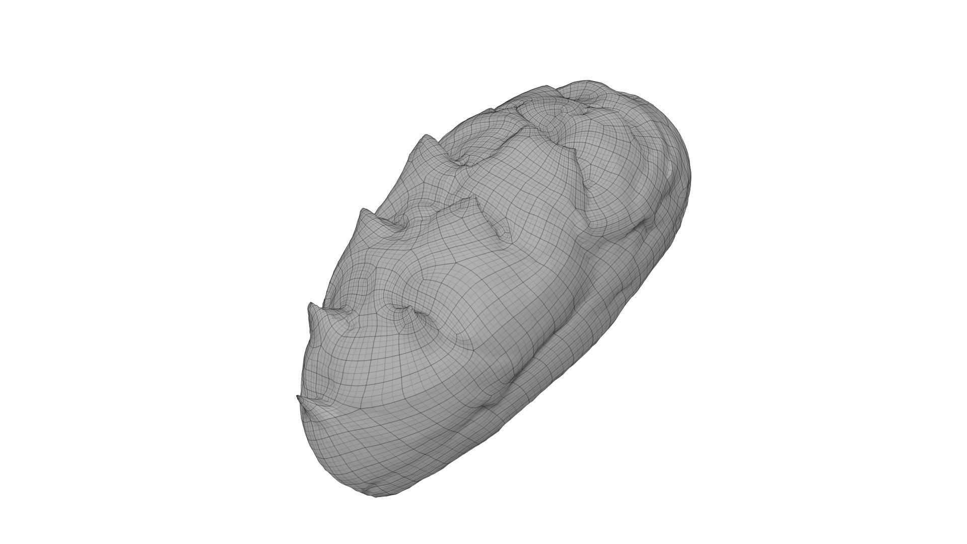 Corn Bread Roll - Extreme Definition Scanned 3D model_7