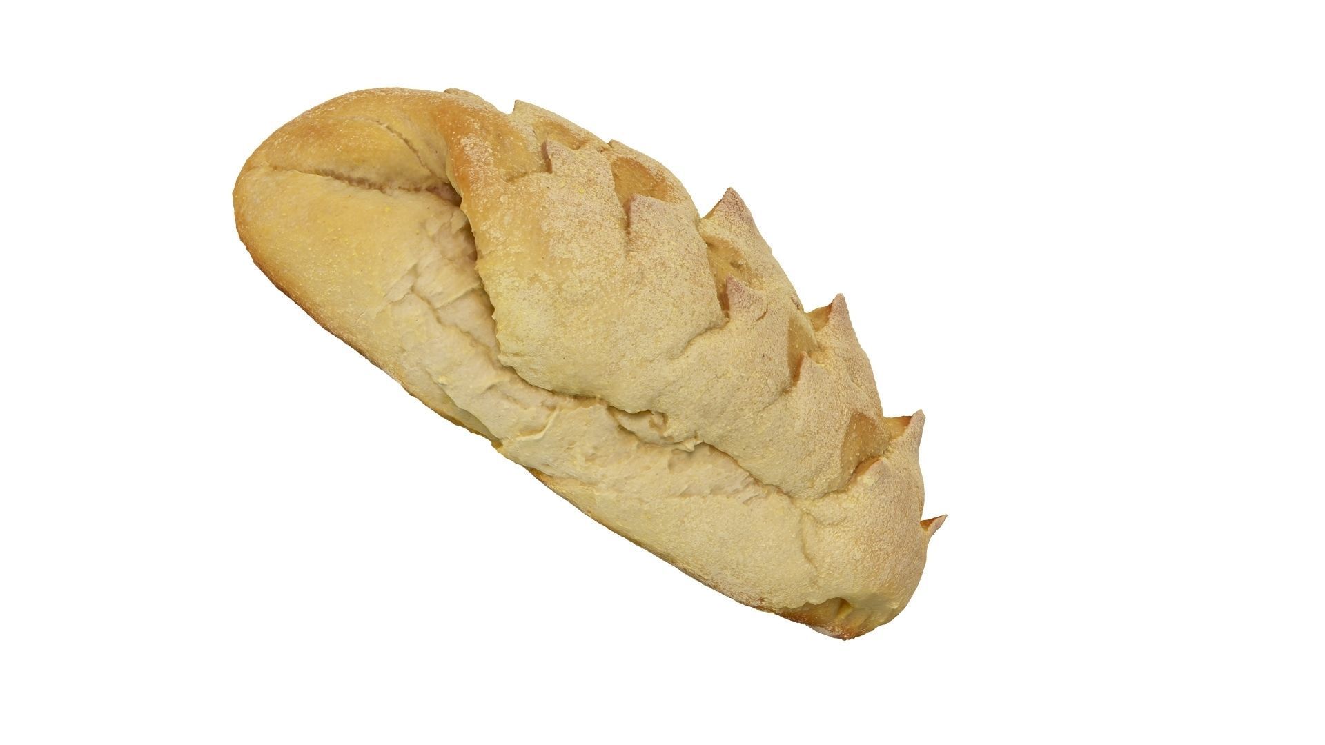 Corn Bread Roll - Extreme Definition Scanned 3D model_15