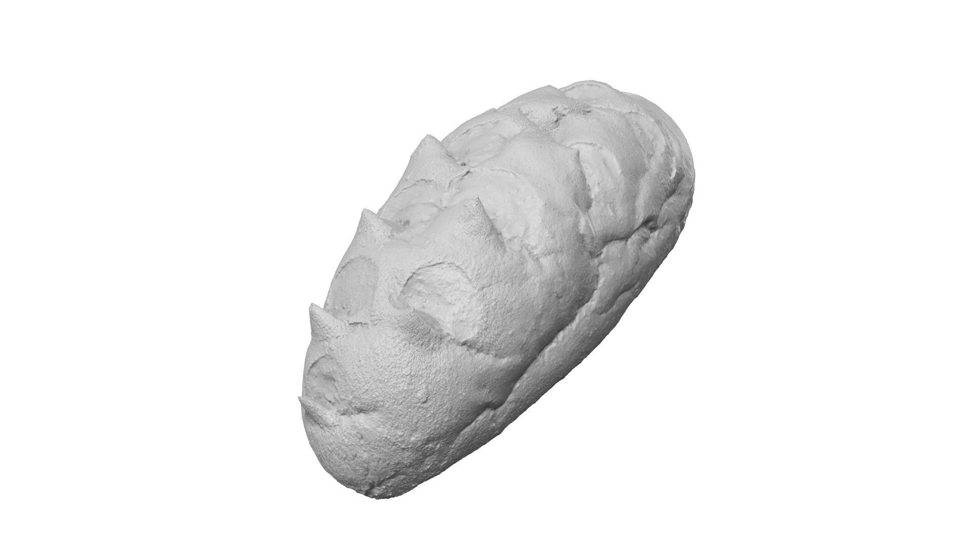 Corn Bread Roll - Extreme Definition Scanned 3D model_2