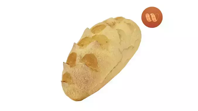 Corn Bread Roll - Real-Time Scanned