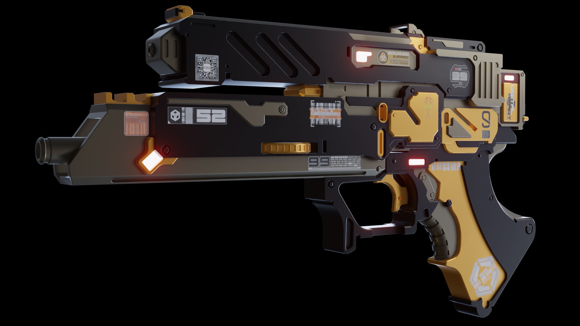sci fi guns kitbash weapons vol 01 3D model_9