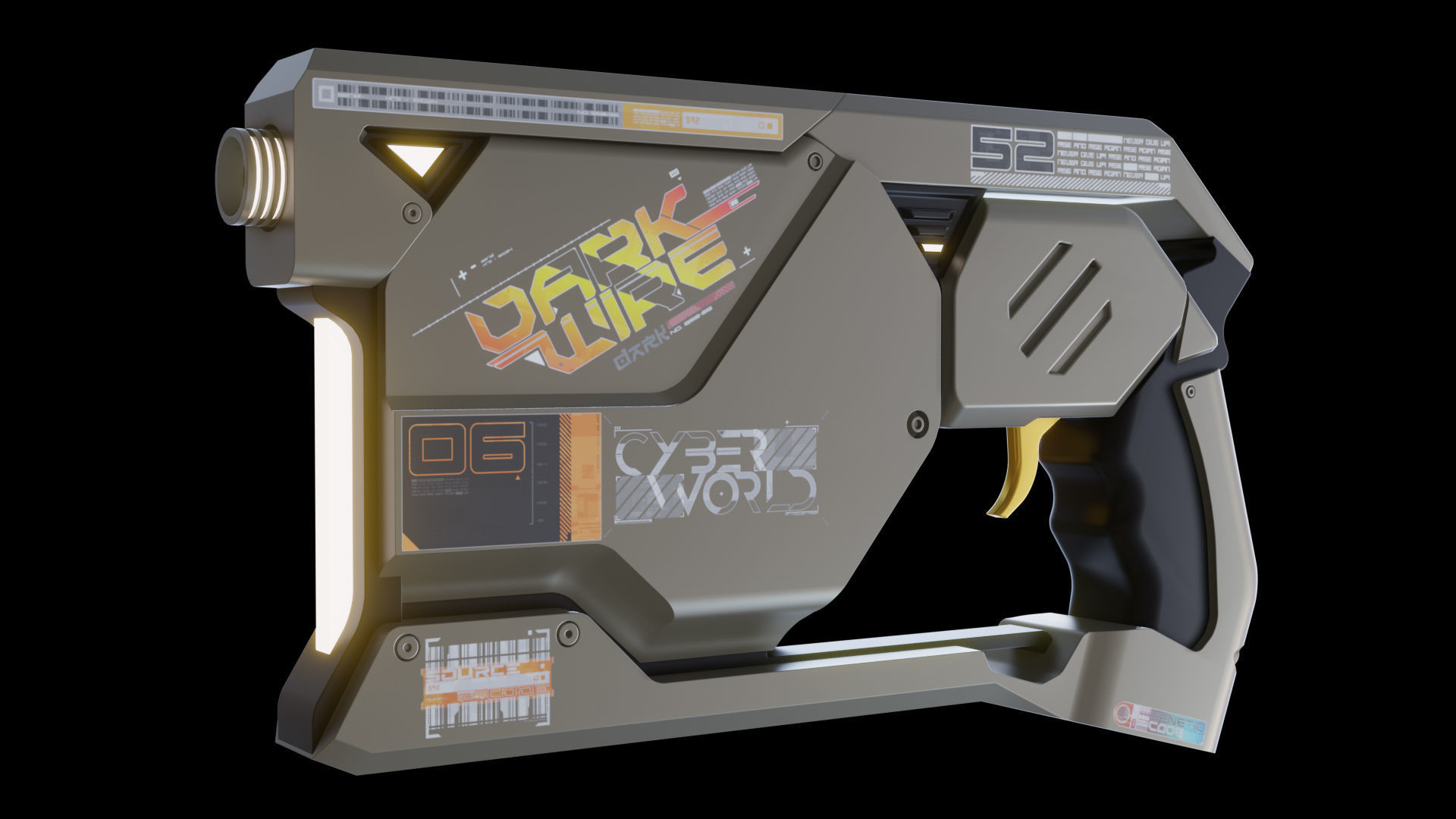sci fi guns kitbash weapons vol 01 3D model_5
