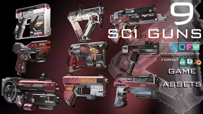 sci fi guns kitbash weapons vol 01