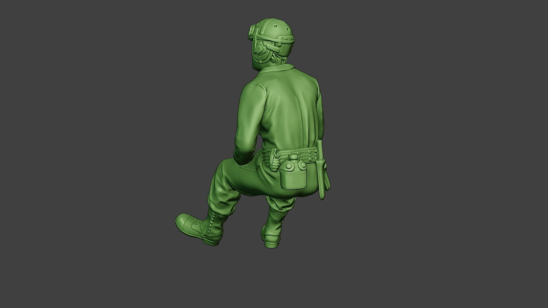 American Tank Crew unit ww2 Sit4 ATC1 3D print model_5