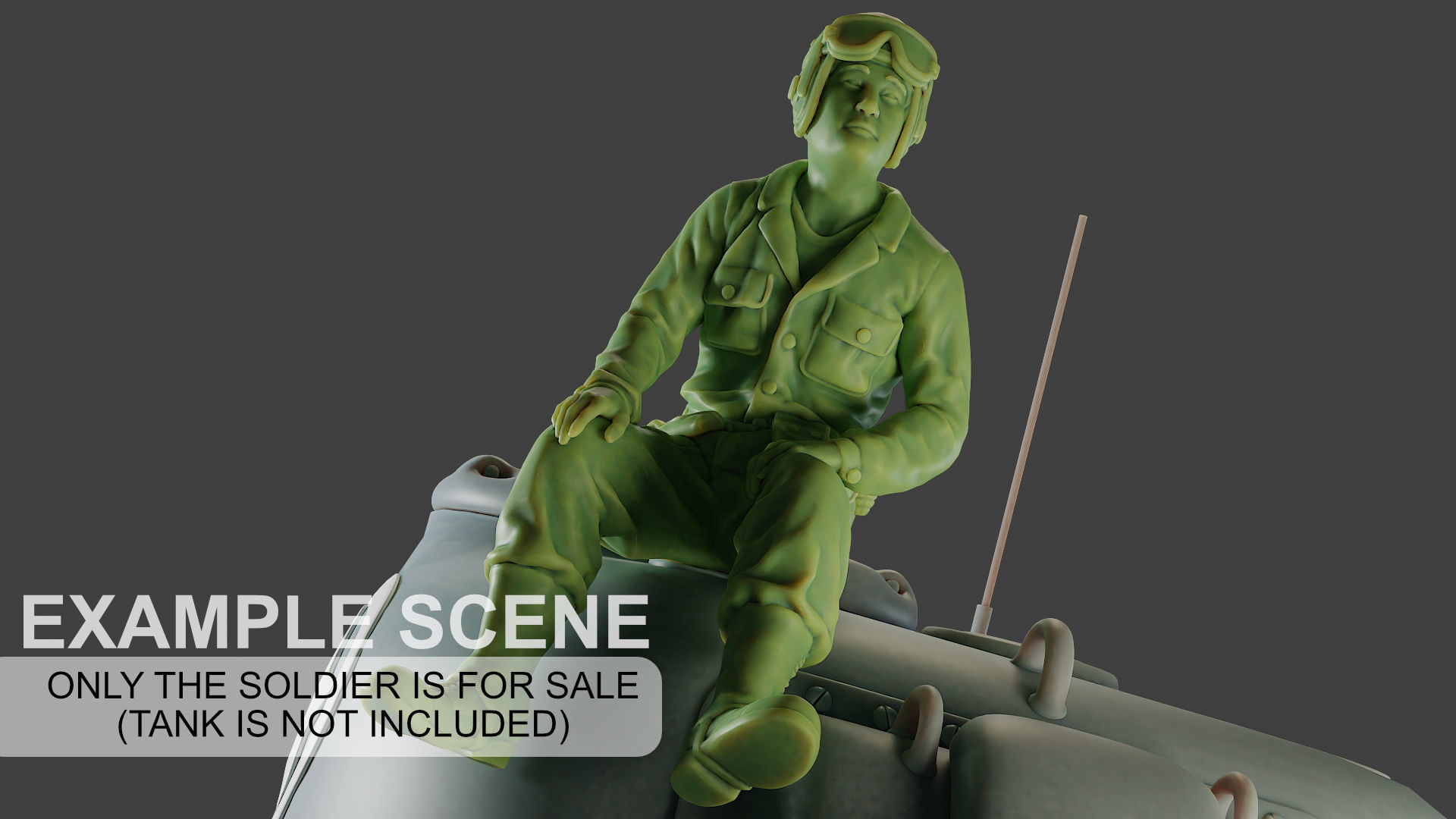 American Tank Crew unit ww2 Sit4 ATC1 3D print model_1