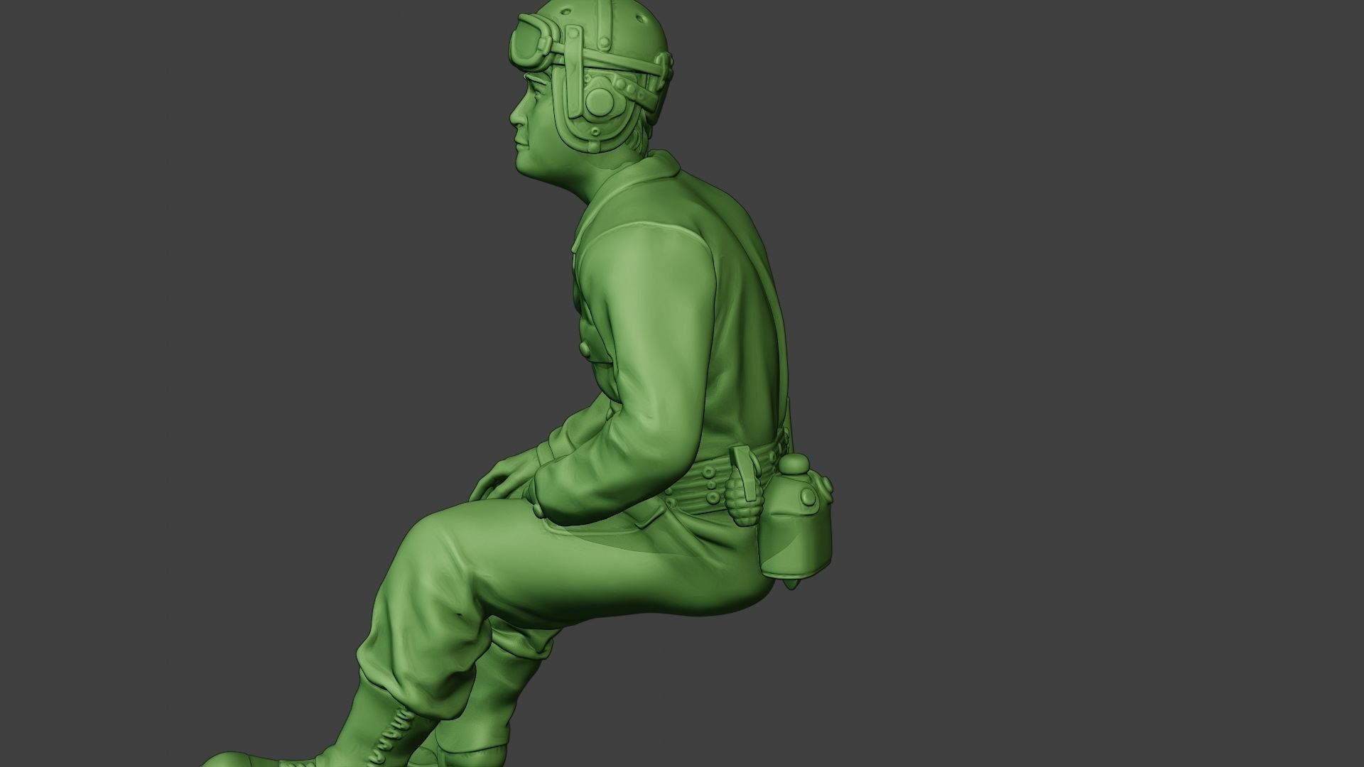 American Tank Crew unit ww2 Sit4 ATC1 3D print model_26