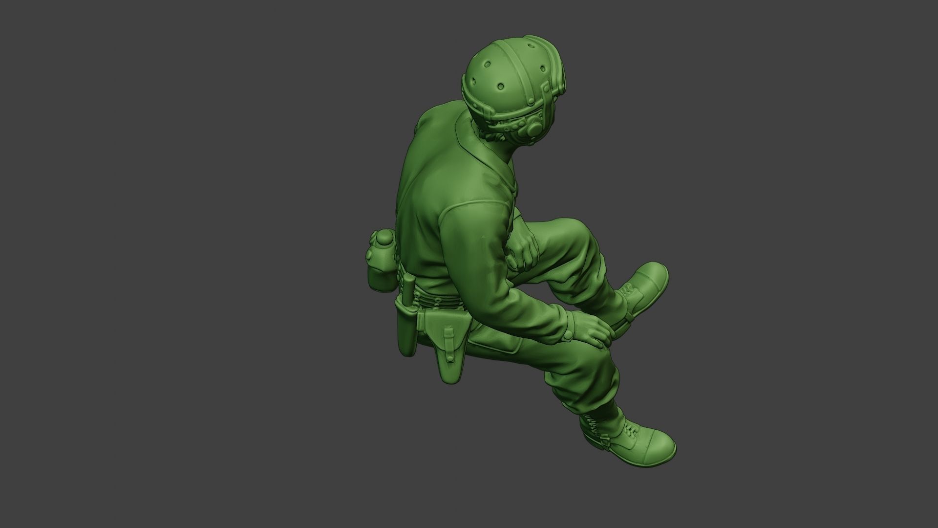 American Tank Crew unit ww2 Sit4 ATC1 3D print model_23