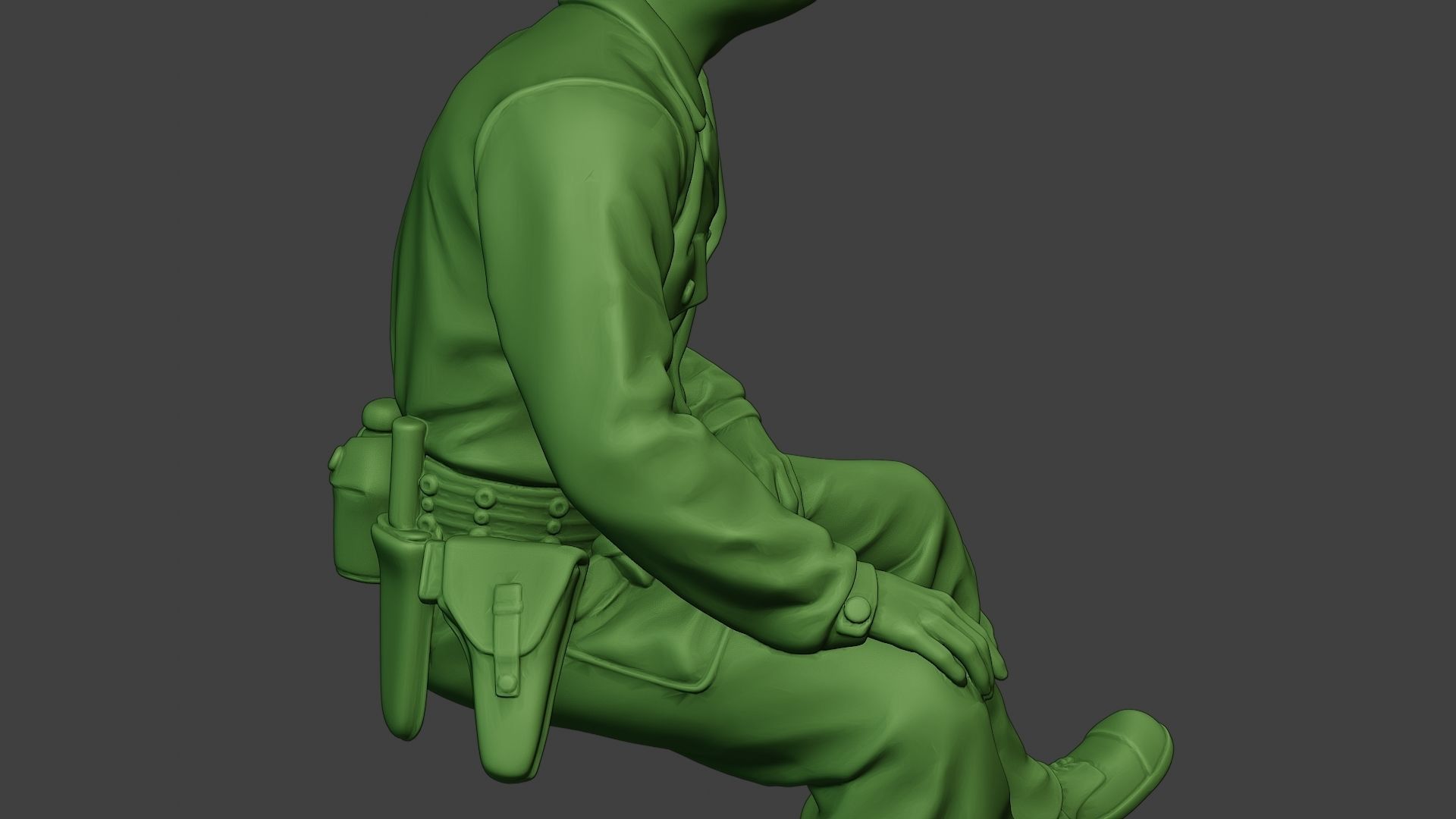 American Tank Crew unit ww2 Sit4 ATC1 3D print model_20