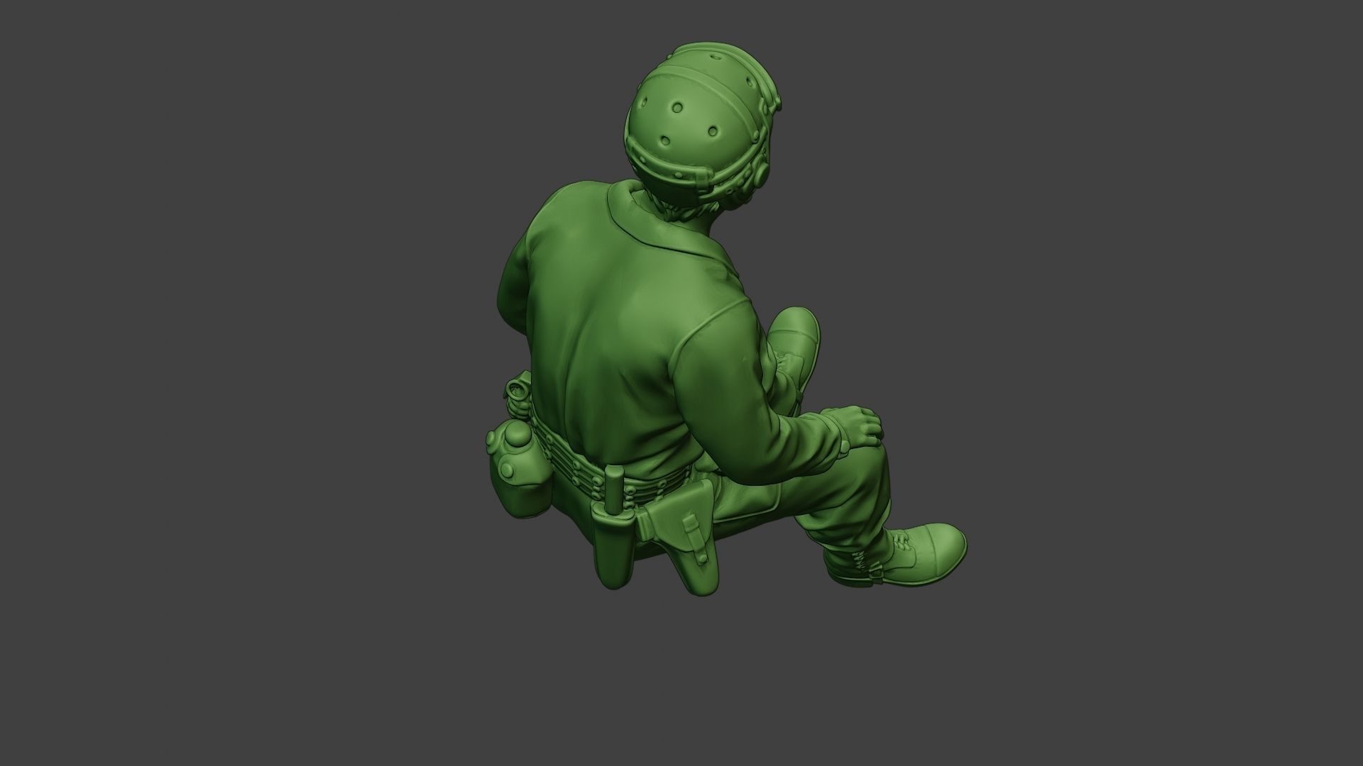 American Tank Crew unit ww2 Sit4 ATC1 3D print model_22