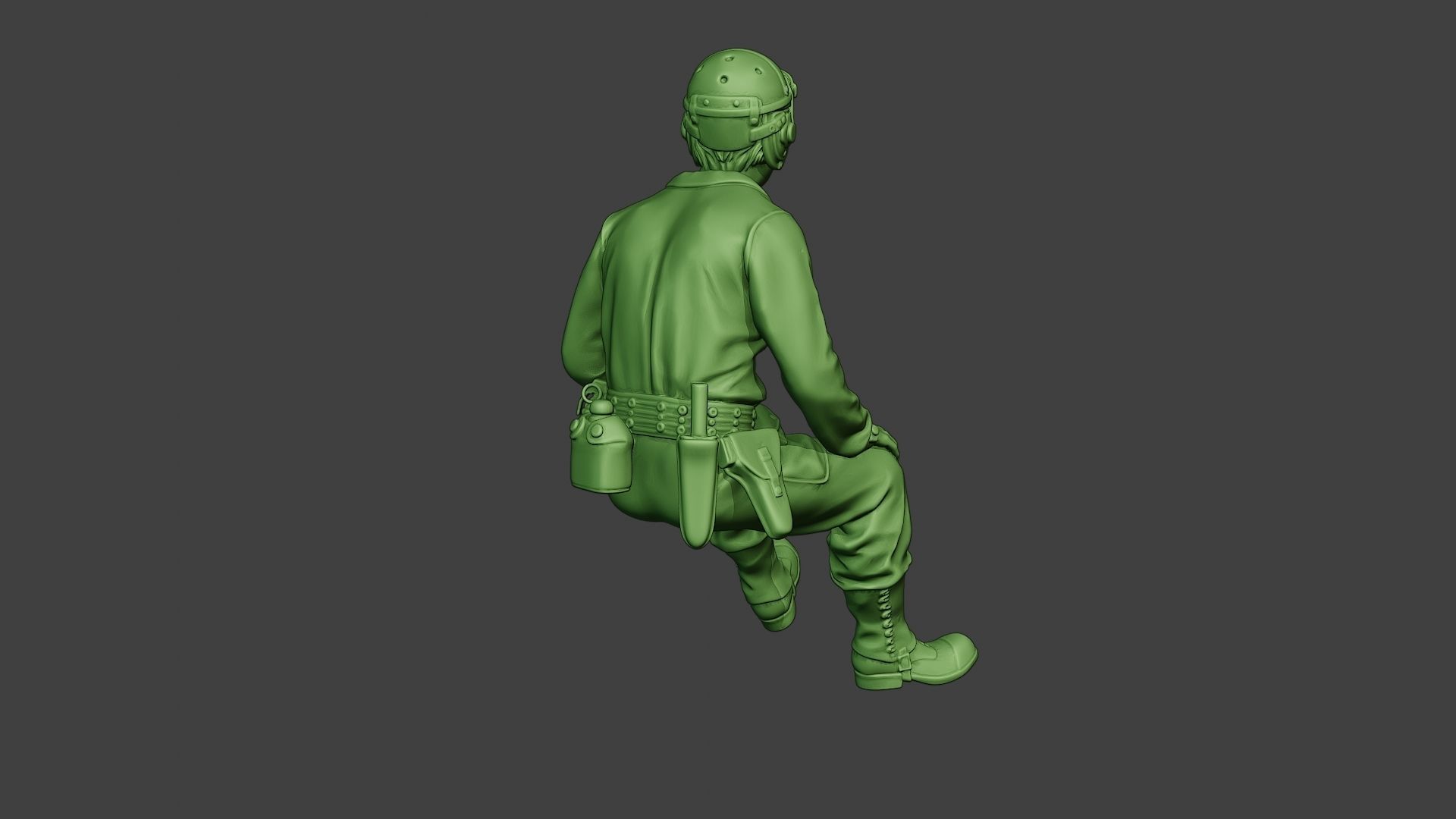 American Tank Crew unit ww2 Sit4 ATC1 3D print model_7