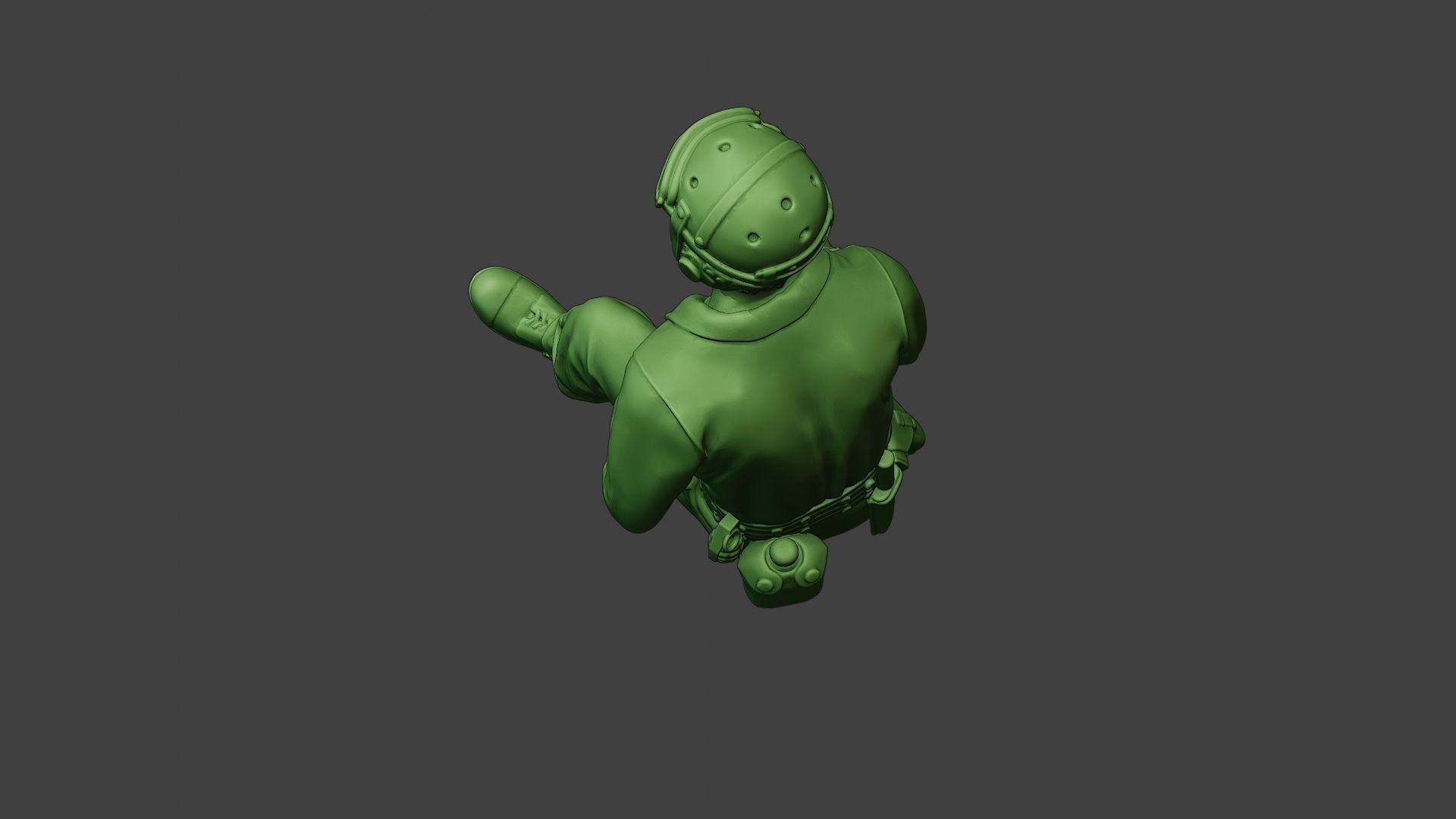 American Tank Crew unit ww2 Sit4 ATC1 3D print model_16