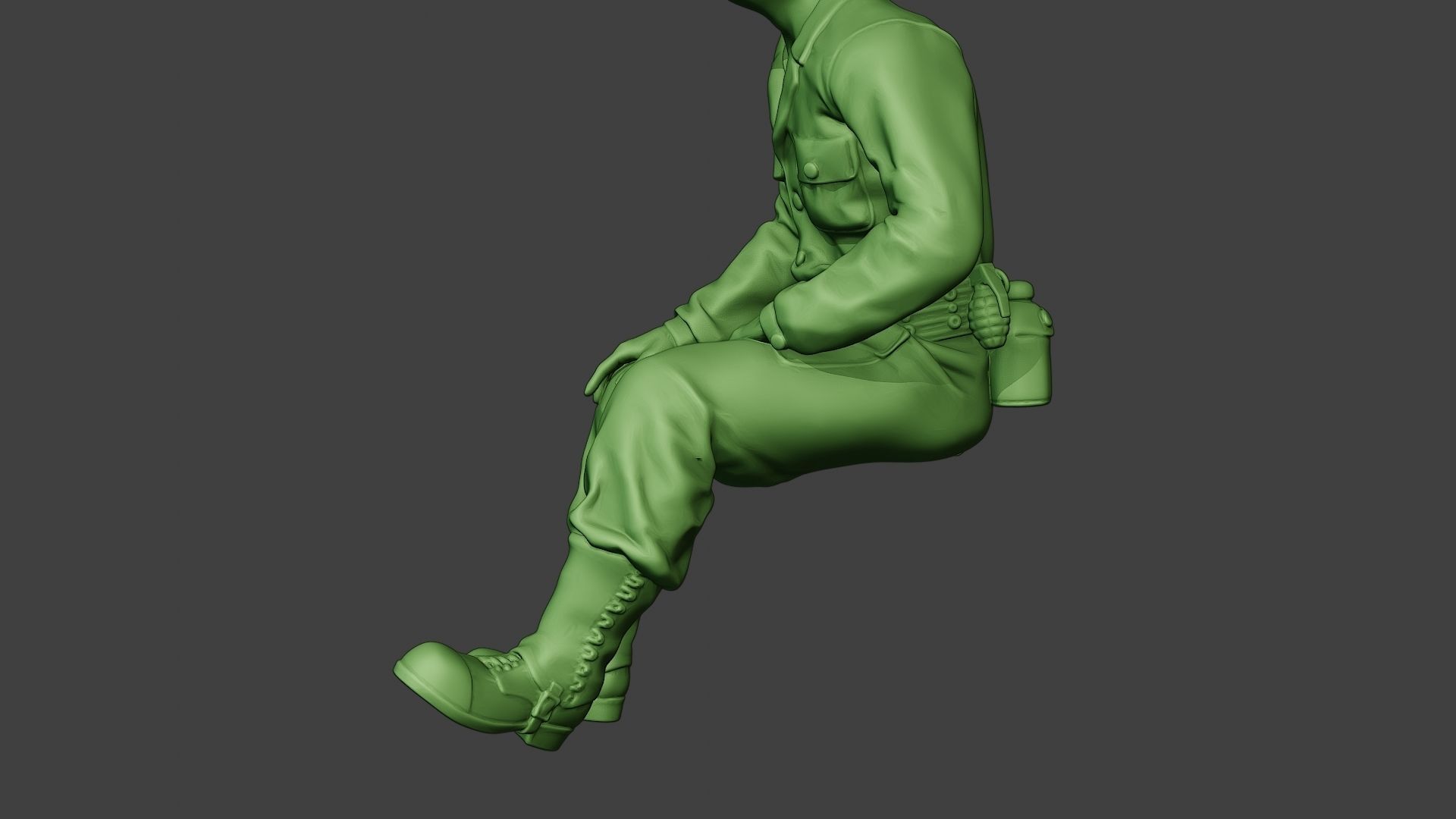 American Tank Crew unit ww2 Sit4 ATC1 3D print model_17