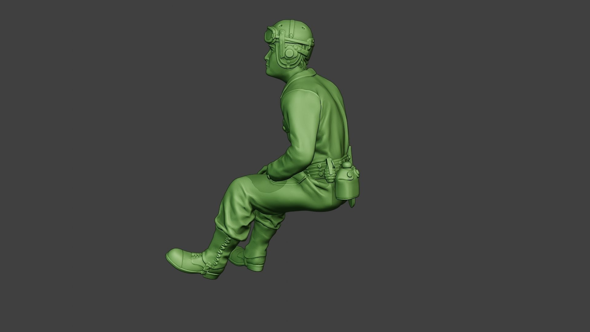 American Tank Crew unit ww2 Sit4 ATC1 3D print model_4