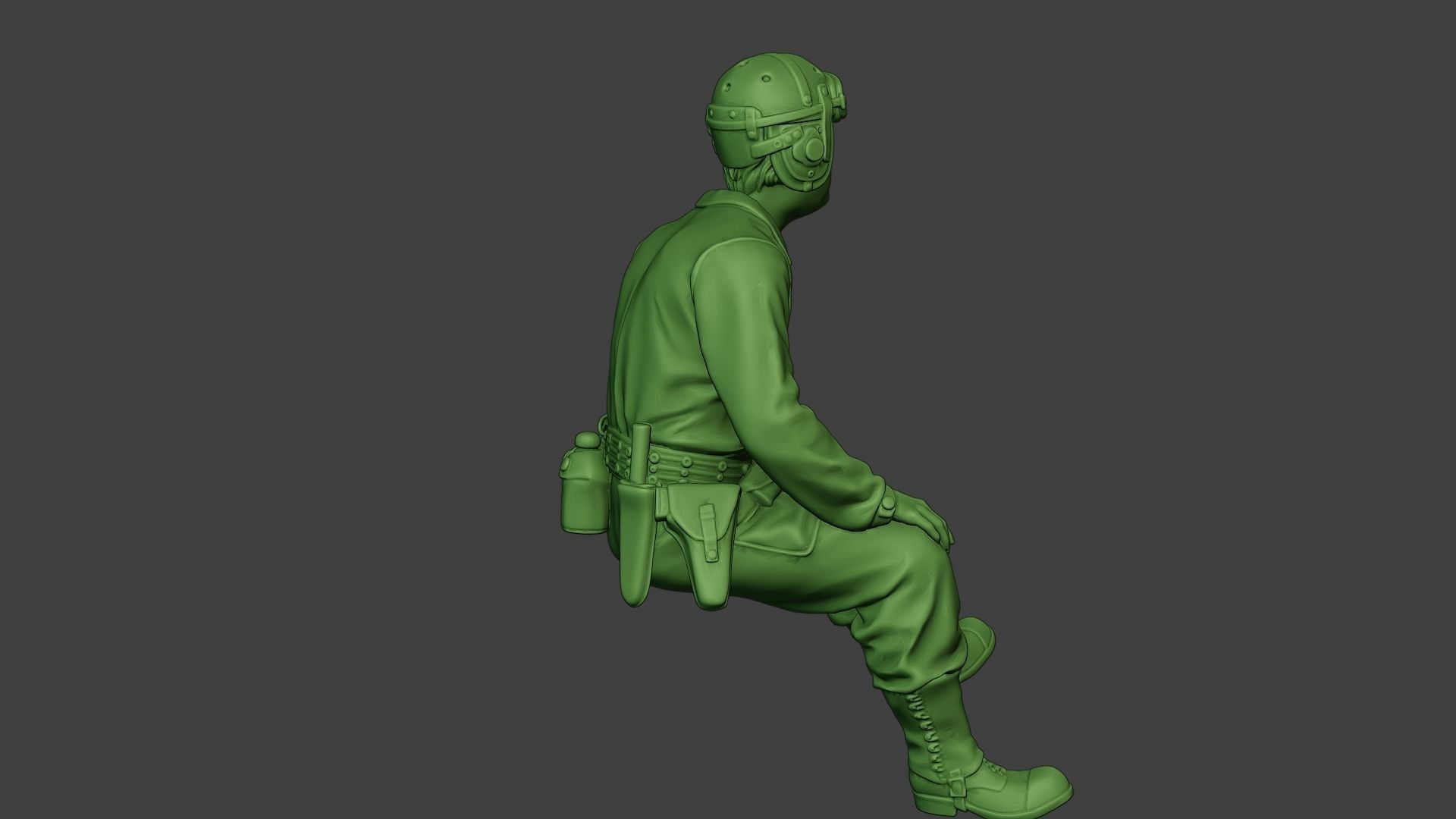 American Tank Crew unit ww2 Sit4 ATC1 3D print model_31