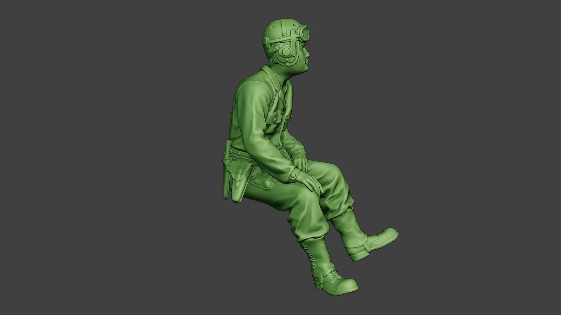 American Tank Crew unit ww2 Sit4 ATC1 3D print model_9