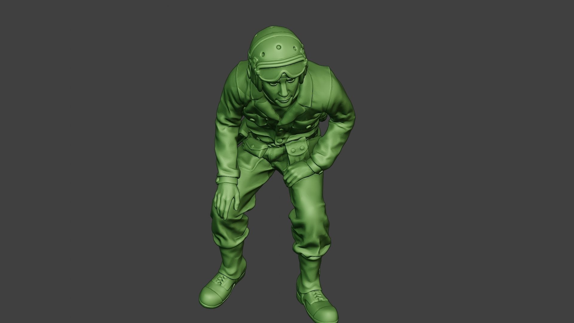 American Tank Crew unit ww2 Sit4 ATC1 3D print model_14