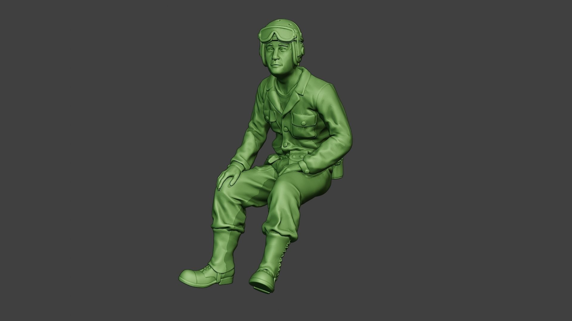 American Tank Crew unit ww2 Sit4 ATC1 3D print model_2