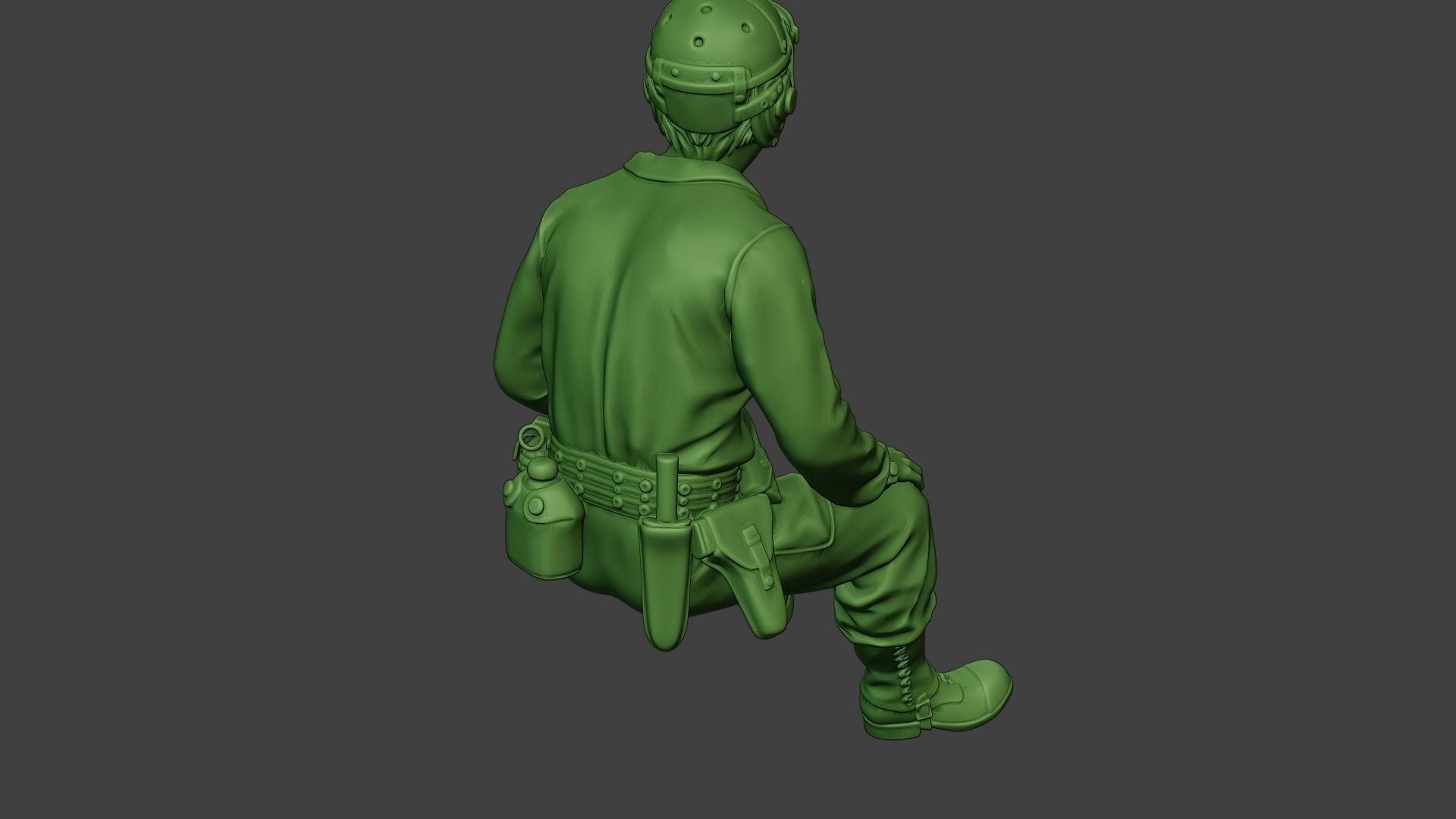 American Tank Crew unit ww2 Sit4 ATC1 3D print model_24
