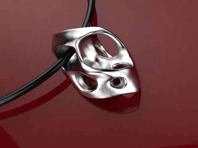 stone pendant 3D print model_0