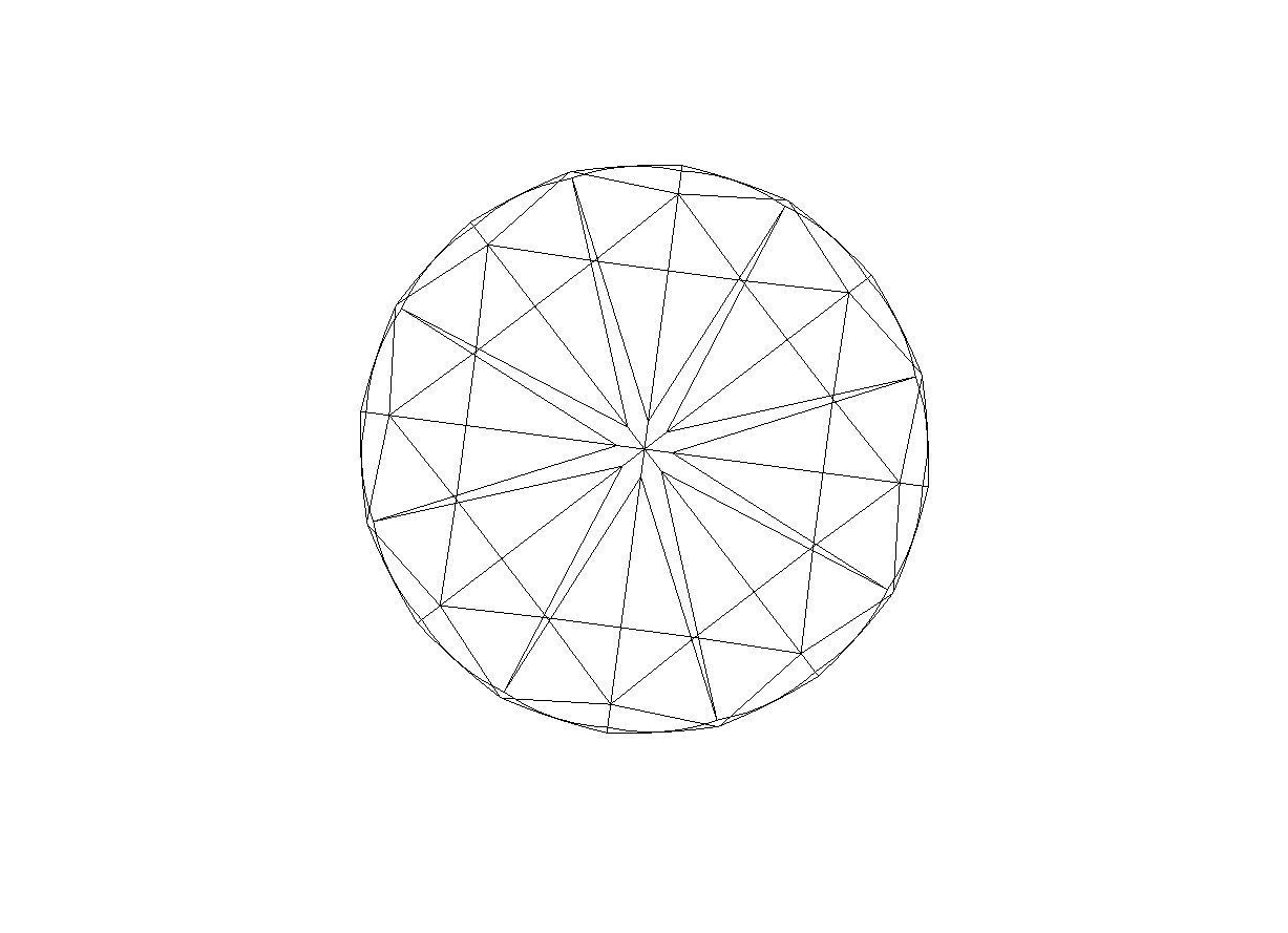 Hearts and Arrows Diamond 3D print model_4