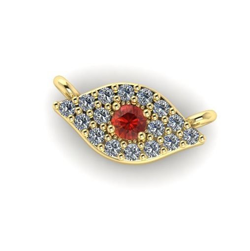 208 Pendant in the form of eyes 3D print model_1