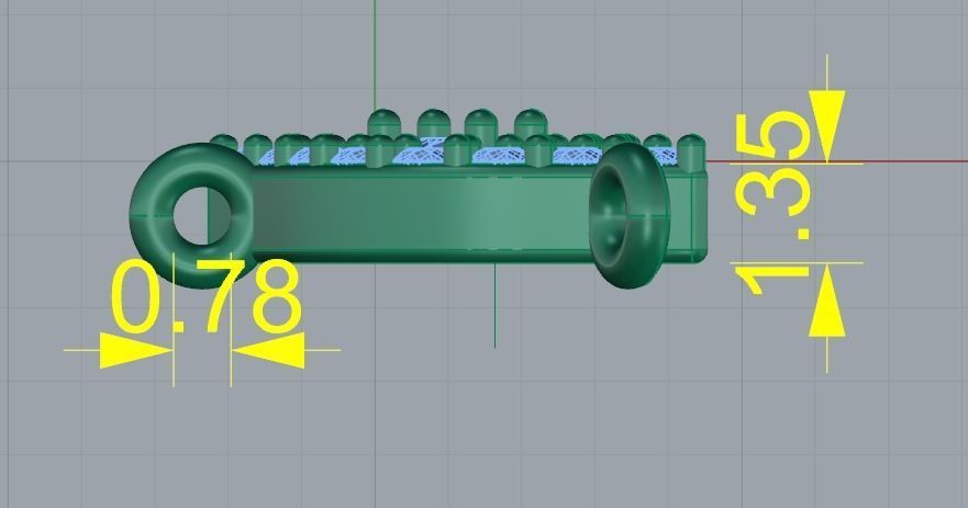 208 Pendant in the form of eyes 3D print model_6