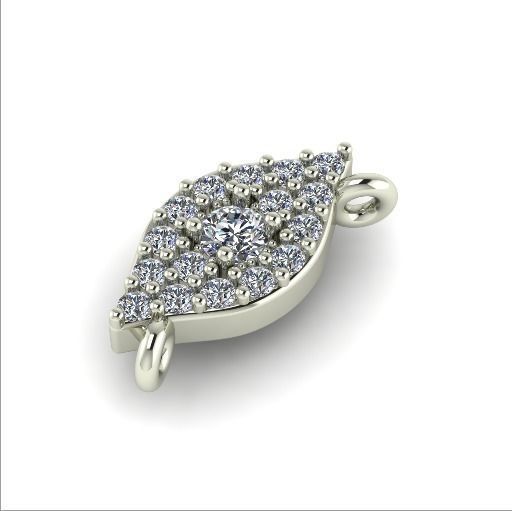 208 Pendant in the form of eyes 3D print model_2