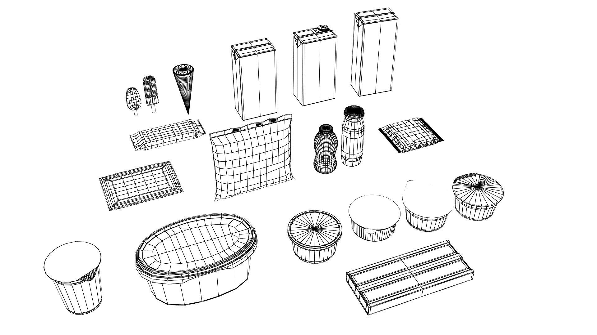 Dairy Product  3D model_2